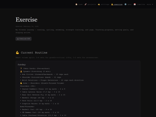 exercise screenshot
