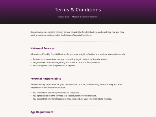 terms screenshot