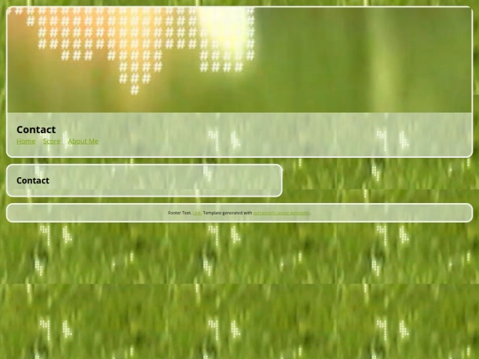 Portfolio/Contact screenshot