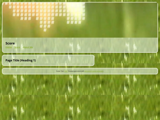 Portfolio/score screenshot