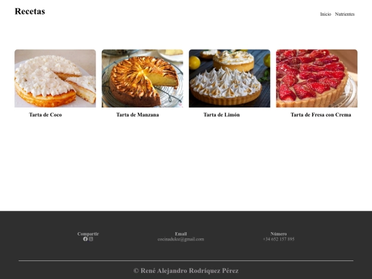 RecetasTarta screenshot