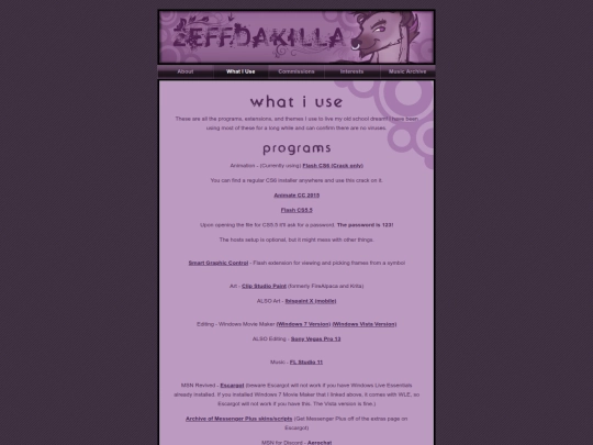 programs screenshot