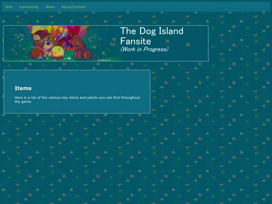 items screenshot