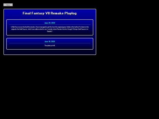 ffvii-log screenshot