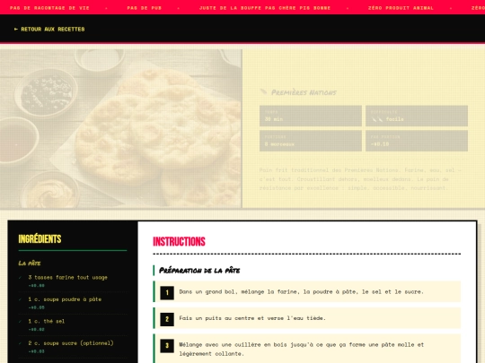 recettes/recette-bannock screenshot