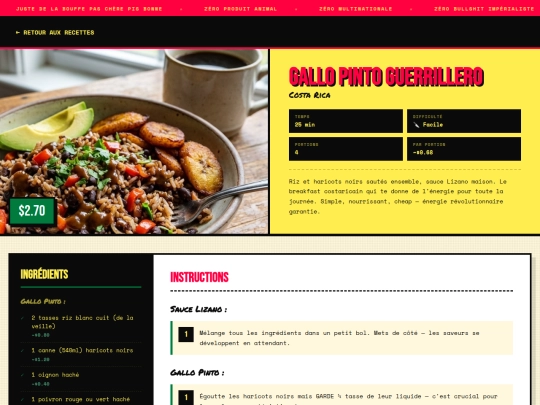 recettes/recette-gallo-pinto screenshot
