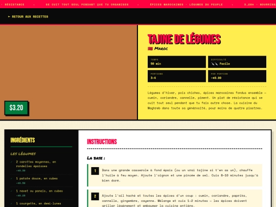 recettes/recette-tajine screenshot