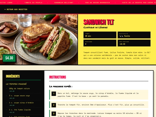recettes/recette-tlt screenshot