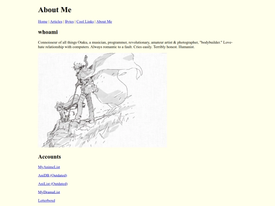 aboutme screenshot