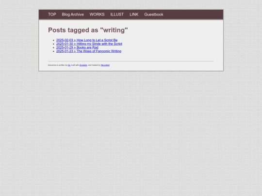 tags/writing screenshot