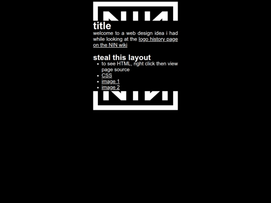 experiments/nineinchnails screenshot