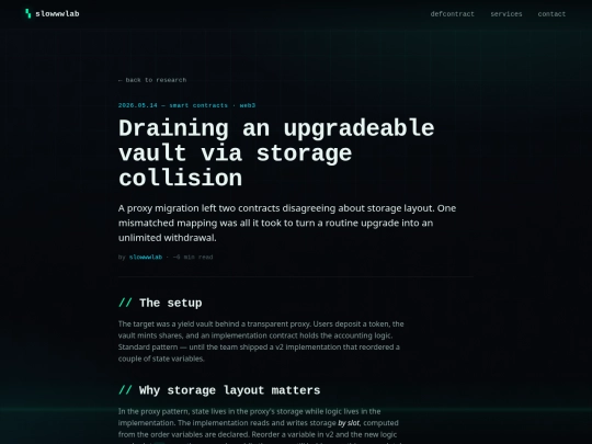 post-storage-collision screenshot