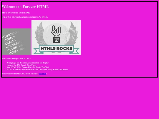 ForeverHTML screenshot