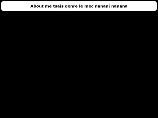 aboutme screenshot