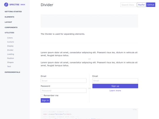 docs/utilities/divider screenshot