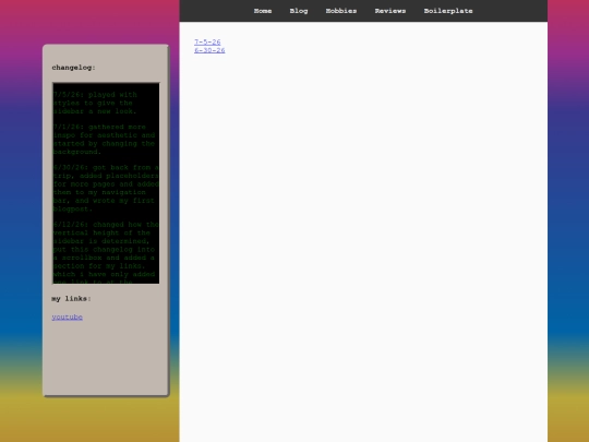 blog screenshot