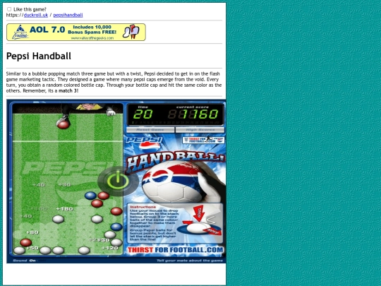 pepsihandball screenshot