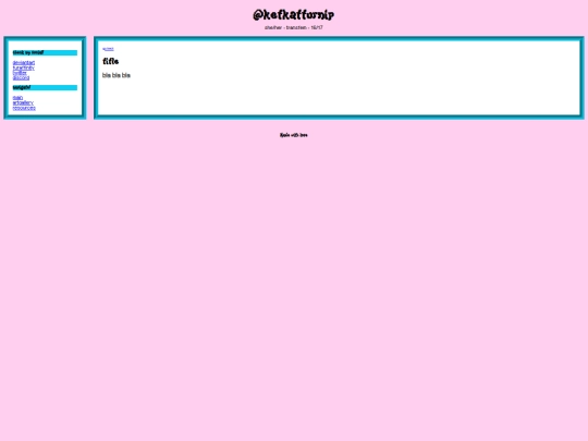 rambles/template screenshot