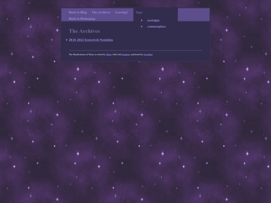 BLOG/archive screenshot