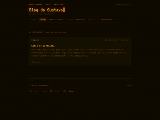 blog screenshot