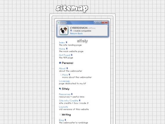 sitemap screenshot