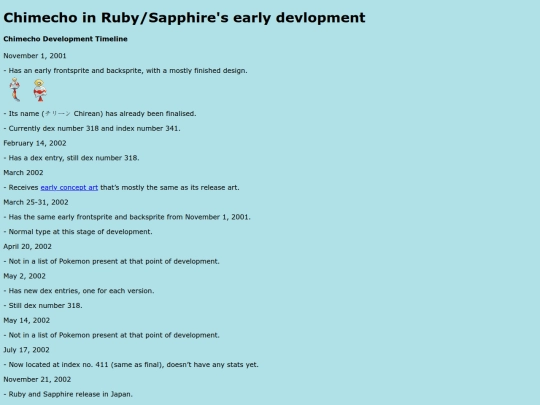 chimechodevtimeline screenshot