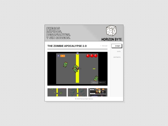 HorizonByte/The zombie apocalypse 2.0 screenshot