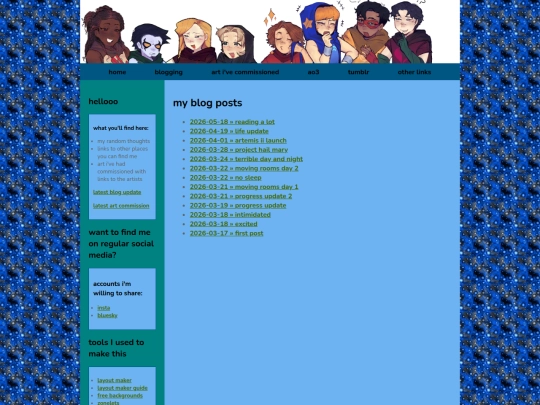 blog screenshot