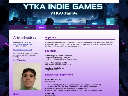 resume screenshot