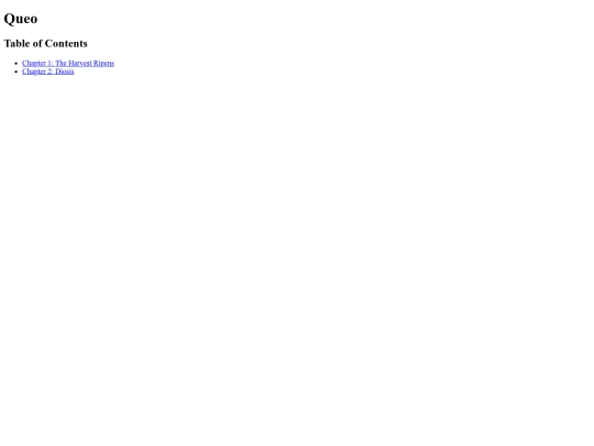 Queo/book screenshot
