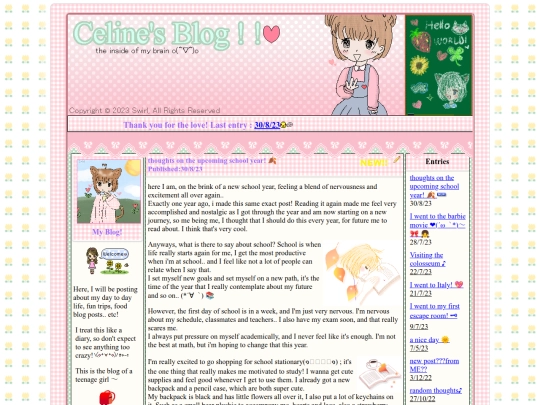 blog screenshot