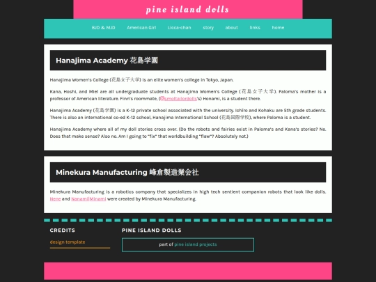 collections/dolls/story screenshot