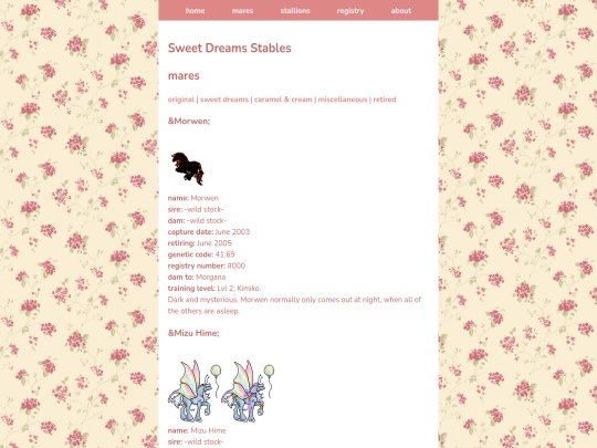 collections/ponies/new/mares4 screenshot
