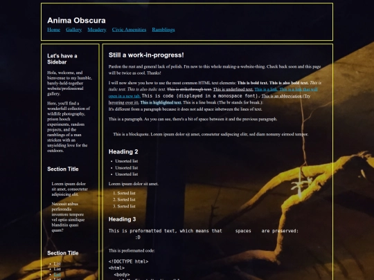 index screenshot