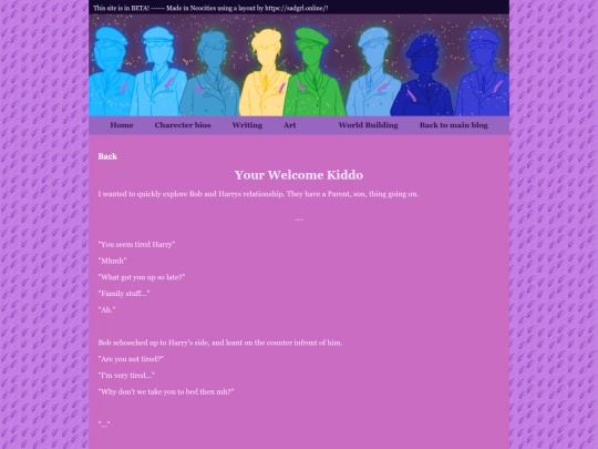 Lavender AU/Writing/short snippets/YourwelcomeKiddo screenshot