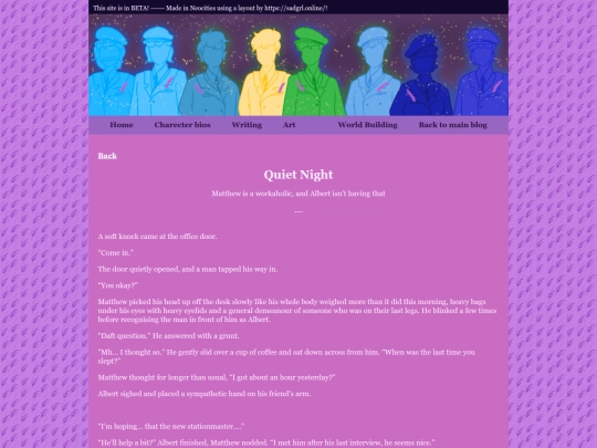Lavender AU/Writing/short snippets/quietnight screenshot