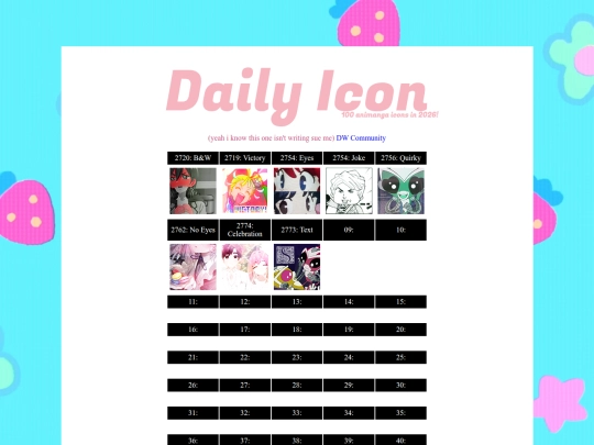 writing/dailyicon screenshot