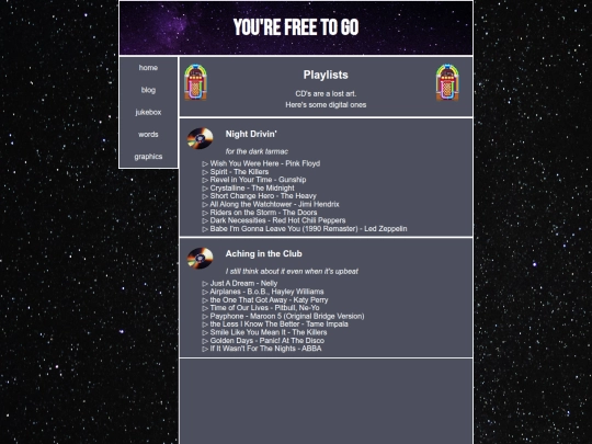 jukebox/Playlists screenshot