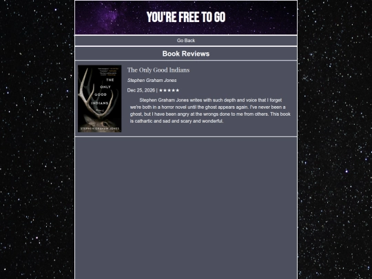 words/book reviews screenshot