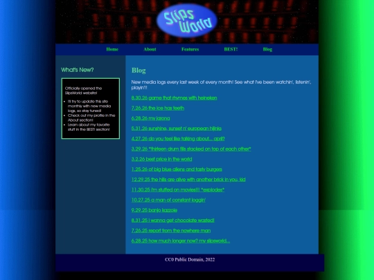 blog screenshot