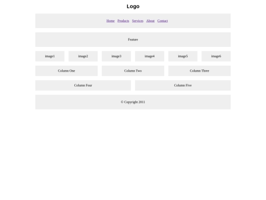 12ColumnFixedWidthTest screenshot