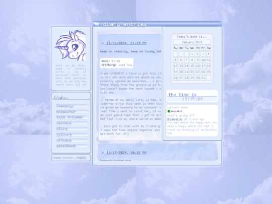 diary screenshot