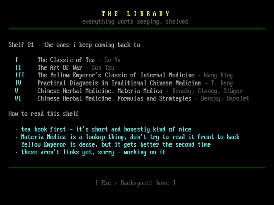 library screenshot