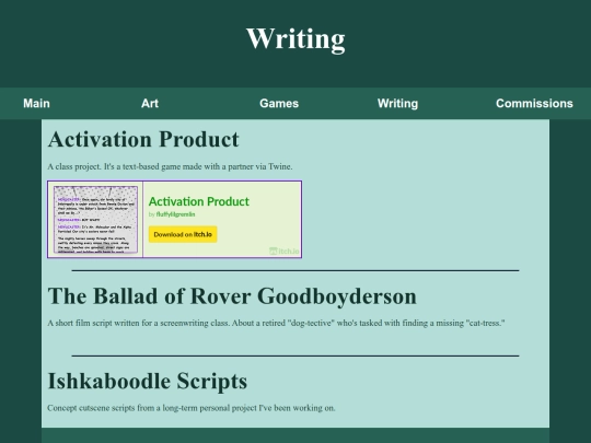 PortfWriting screenshot