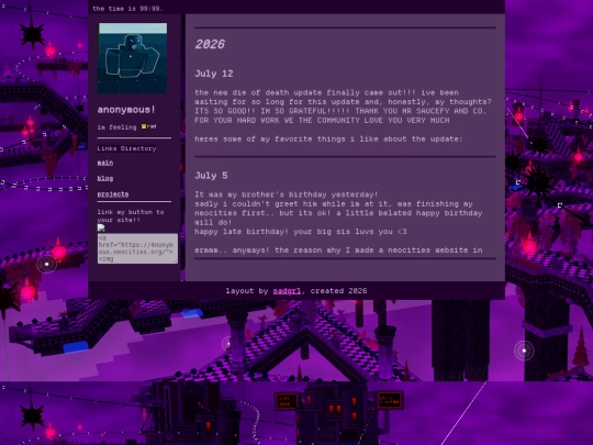 blog screenshot