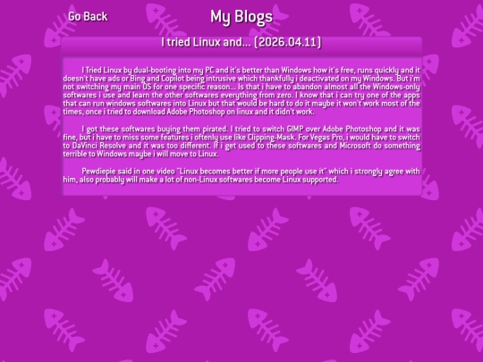 blogs screenshot