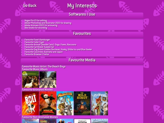 interests screenshot