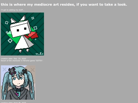 art_list screenshot
