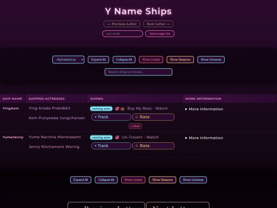 Y screenshot