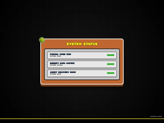 portal/status screenshot